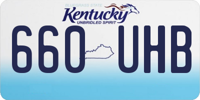 KY license plate 660UHB