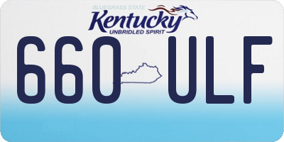 KY license plate 660ULF