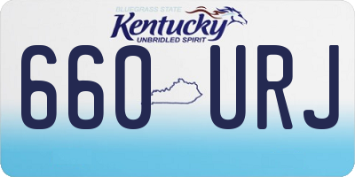 KY license plate 660URJ