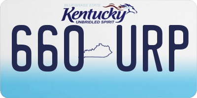 KY license plate 660URP