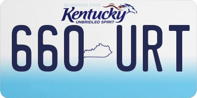 KY license plate 660URT