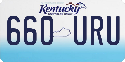 KY license plate 660URU