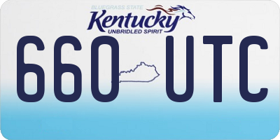 KY license plate 660UTC