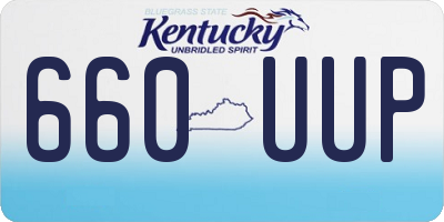 KY license plate 660UUP