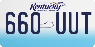 KY license plate 660UUT