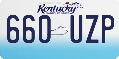 KY license plate 660UZP