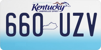 KY license plate 660UZV