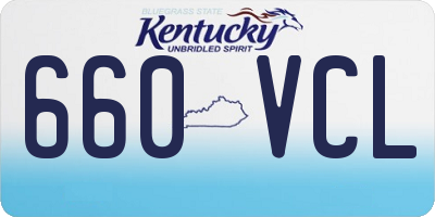 KY license plate 660VCL