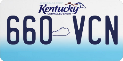 KY license plate 660VCN