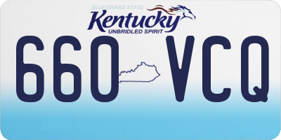 KY license plate 660VCQ