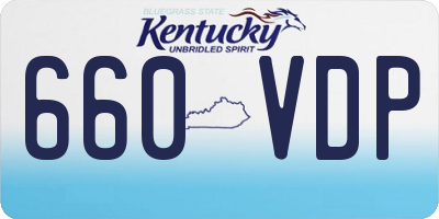 KY license plate 660VDP