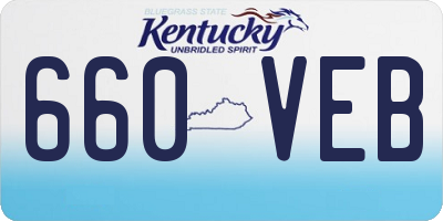 KY license plate 660VEB