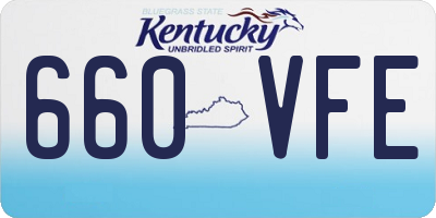 KY license plate 660VFE