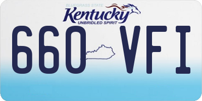 KY license plate 660VFI