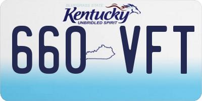 KY license plate 660VFT