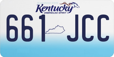 KY license plate 661JCC