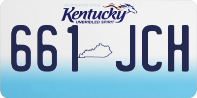 KY license plate 661JCH