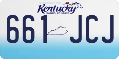 KY license plate 661JCJ