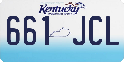 KY license plate 661JCL