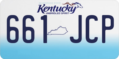 KY license plate 661JCP