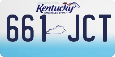 KY license plate 661JCT