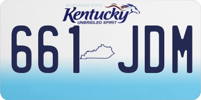 KY license plate 661JDM