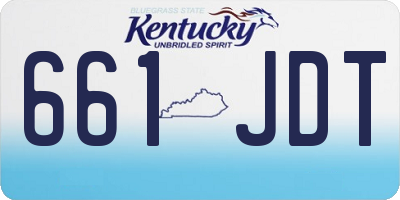 KY license plate 661JDT