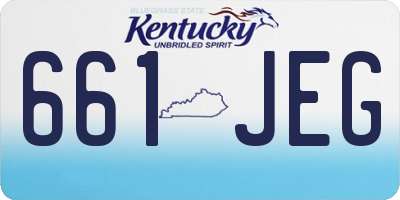 KY license plate 661JEG