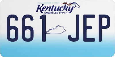 KY license plate 661JEP