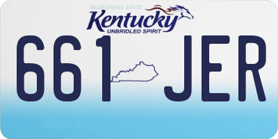 KY license plate 661JER