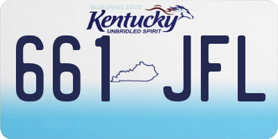 KY license plate 661JFL