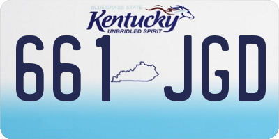 KY license plate 661JGD