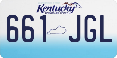 KY license plate 661JGL