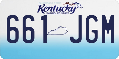 KY license plate 661JGM