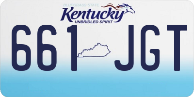 KY license plate 661JGT