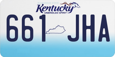 KY license plate 661JHA