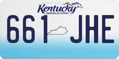 KY license plate 661JHE