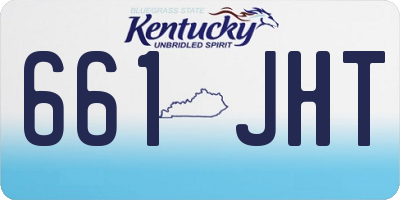 KY license plate 661JHT