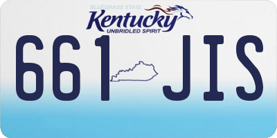 KY license plate 661JIS