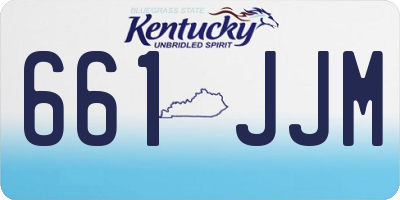 KY license plate 661JJM