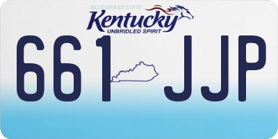 KY license plate 661JJP