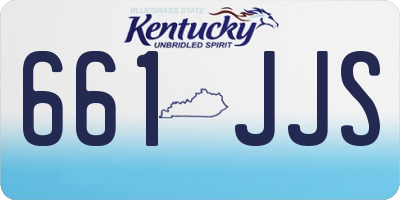 KY license plate 661JJS