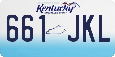 KY license plate 661JKL
