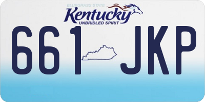 KY license plate 661JKP