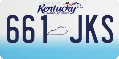 KY license plate 661JKS