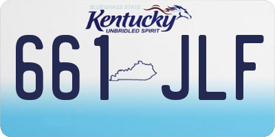 KY license plate 661JLF