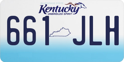 KY license plate 661JLH
