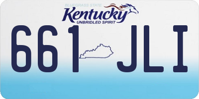 KY license plate 661JLI