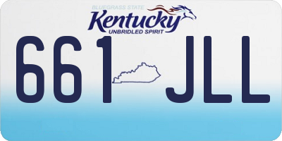 KY license plate 661JLL