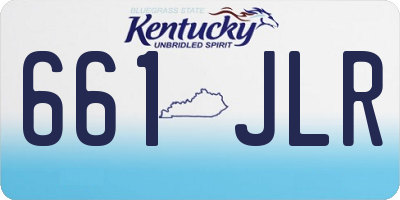 KY license plate 661JLR